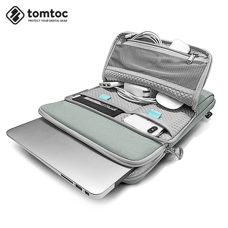 Túi chống sốc chính hãng TOMTOC (USA) 360° Protection Premium - H13-C01 cho Macbook 13.5-14 inch/Microsoft Surface Lapto