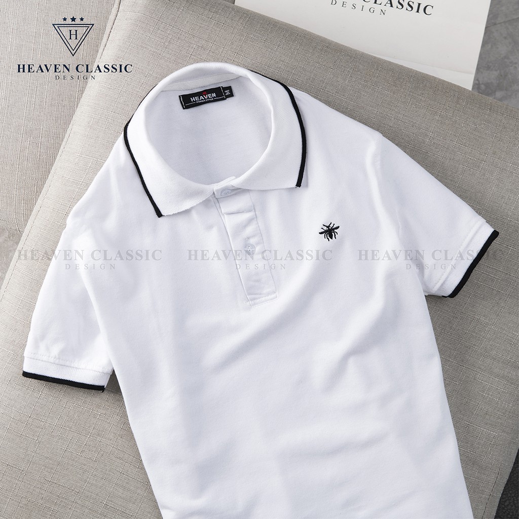 ⚡Áo Polo Nam thêu ong ⚡ 2 màu cực đẹp, hàng chính hãng Heaven
