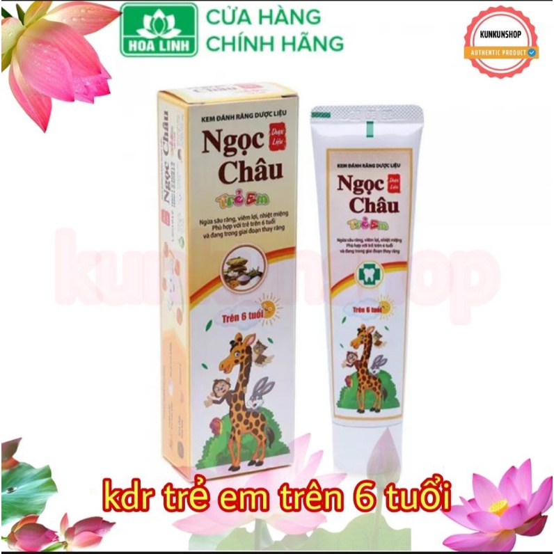 ✔️SALE GIÁ RẺ✔️ Kem Đánh Răng Dược liệu Ngọc Châu người lớn, Kem Đánh Răng Ngọc Châu trẻ em 2-6 tuổi và trên 6 tu