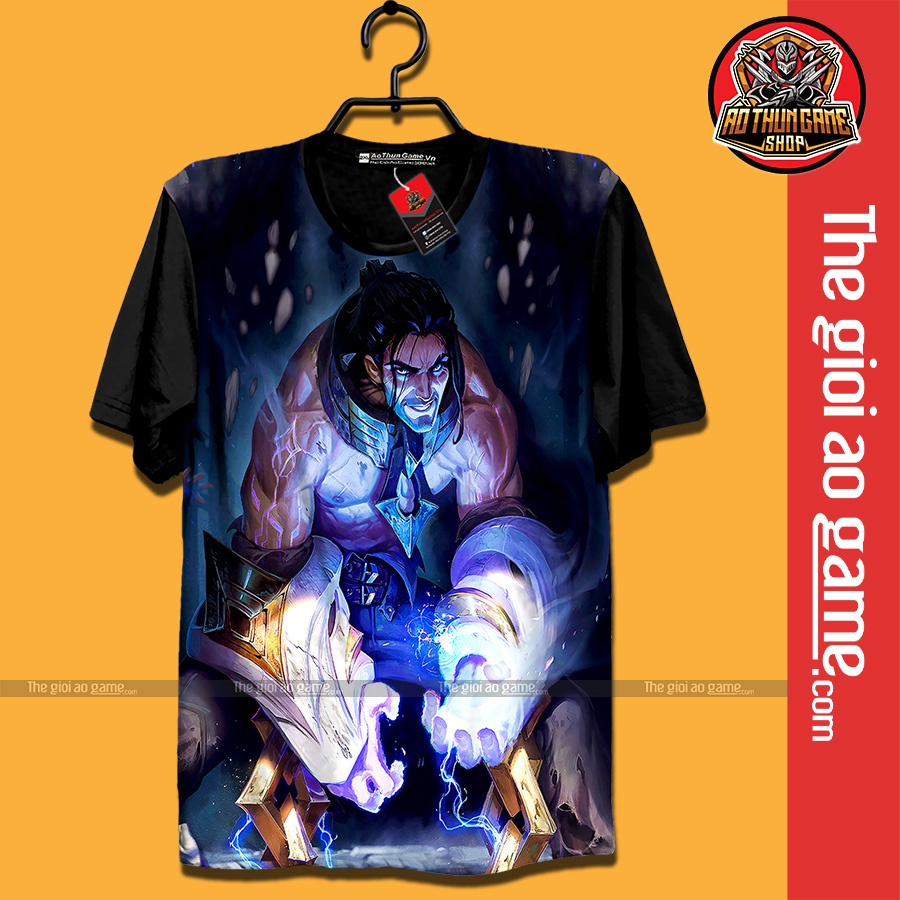 Áo LMHT , Áo Thun Liên Minh Huyền Thoại Sylas Unisex Nam Nữ Tay Ngắn Forn Rộng Vải / Thegioiaogame.com