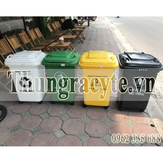 Thùng rác công cộng 60 lít bánh xe