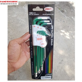 Bộ lục giác bi 9 cây NHẬT BẢN TLC-S9NGR EIGHT (Made in Japan)