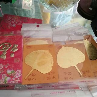 10 Thẻ vàng bình an lá bồ đề