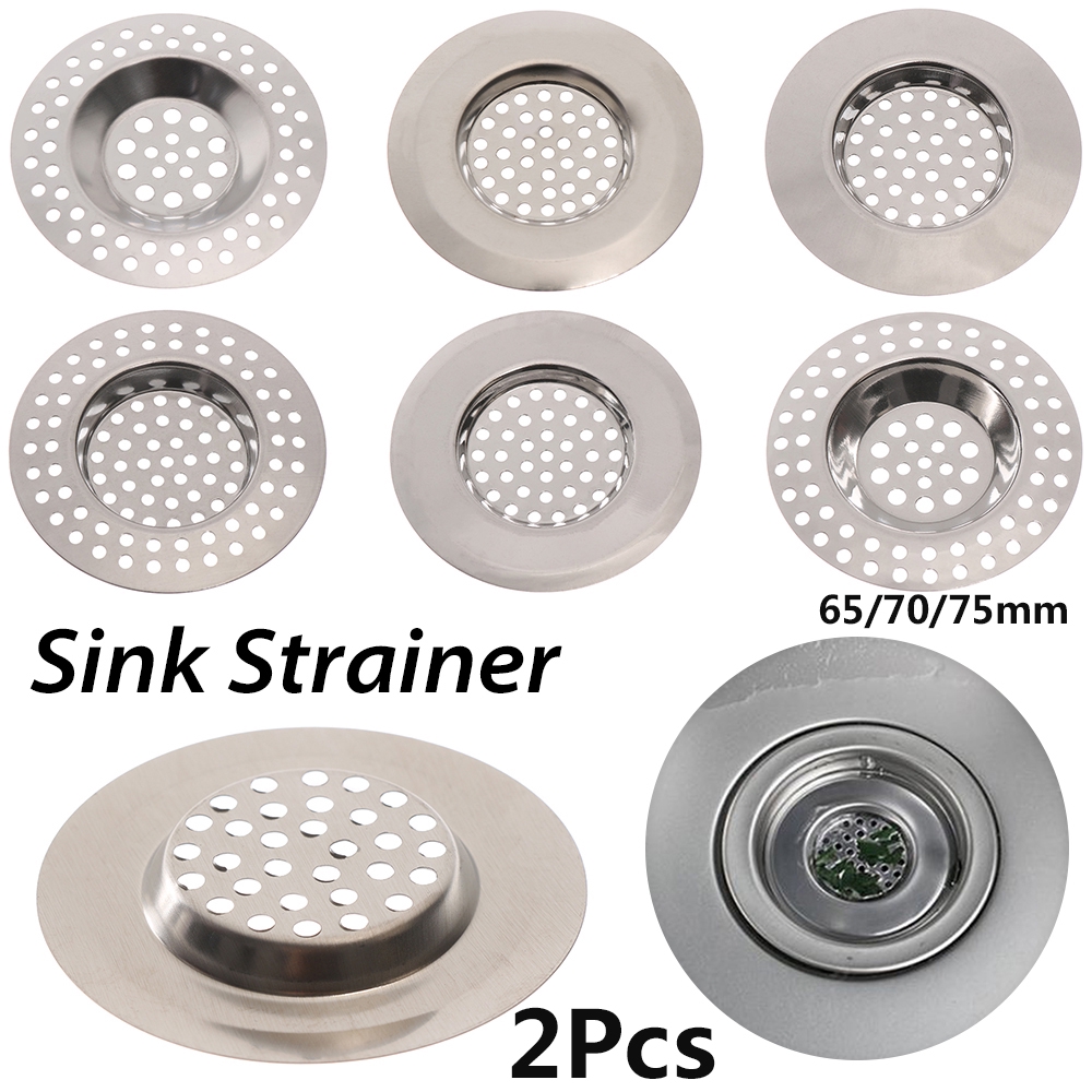 Set 2 Lưới Lọc Rác Bồn Rửa Chén Bằng Thép Không Gỉ