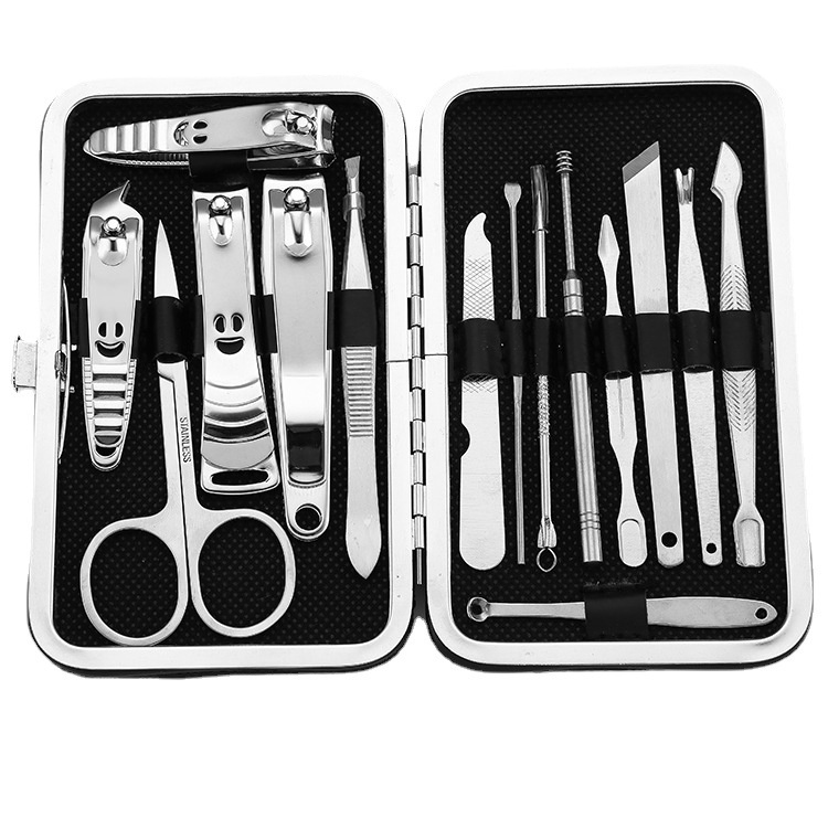 Bộ bấm móng tay 15 món thép Cao Cấp không gỉ-bộ cắt móng tay cao cấp 19 món