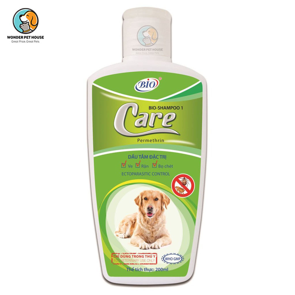 Sữa Tắm Bio Care 200ml ( Đặc trị ve, rận, bọ chét và khử mùi cho chó mèo)