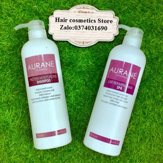 Cặp dầu gội xả aurane spa phục hồi tóc siêu mượt 750ml