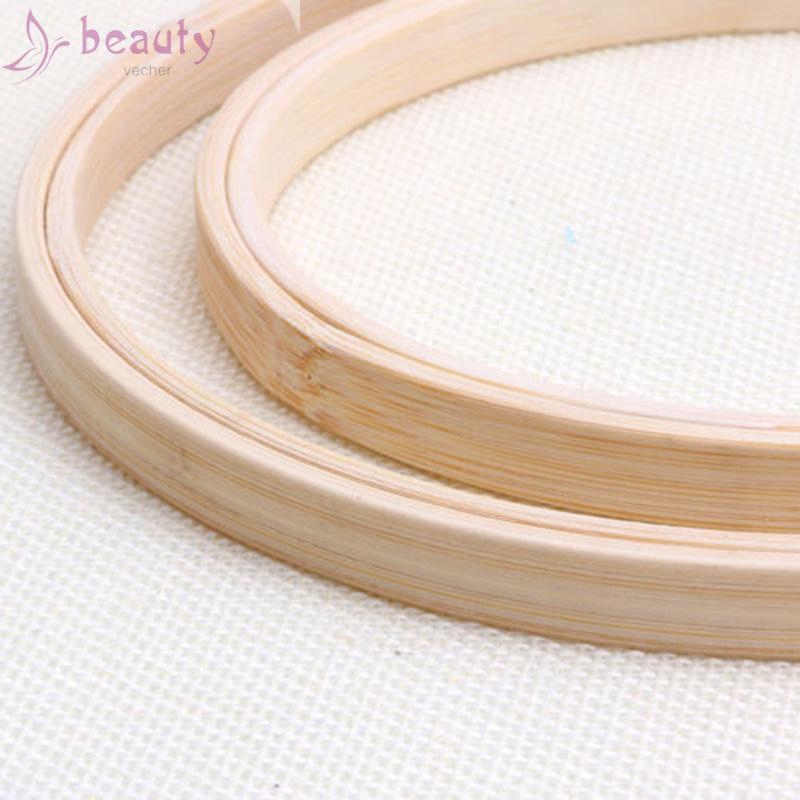 Khung thêu hình tròn chất liệu tre thuận tiện làm thủ công chất lượng cao