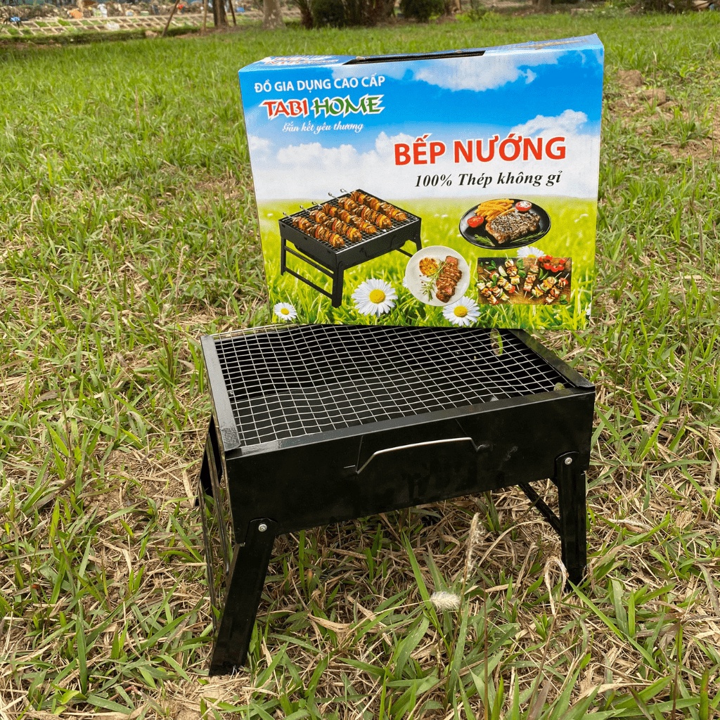 BẾP NƯỚNG THAN HOA NGOÀI TRỜI