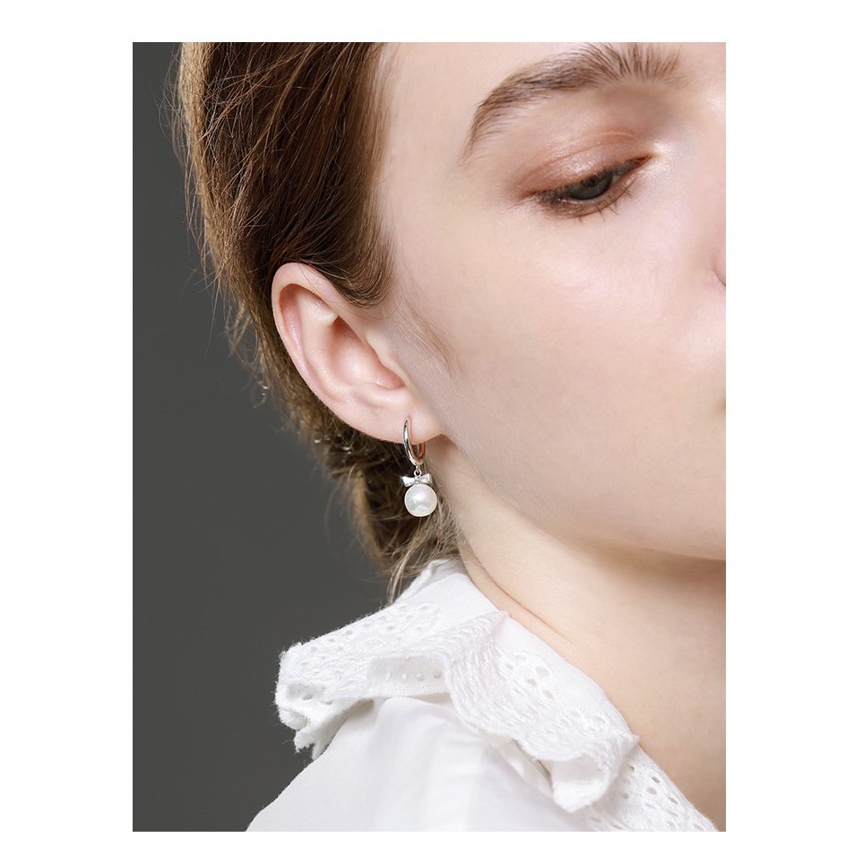 Khuyên tai bạc ý 925 Swarovski- CECY KTSW046 đá lấp lánh, thanh lịch, thời trang