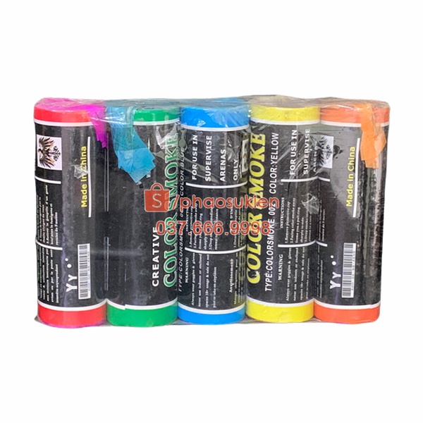 Combo 5 ống tạo khói loại đốt dùng cho chụp ảnh, quay phim, thử đường ống PCCC
