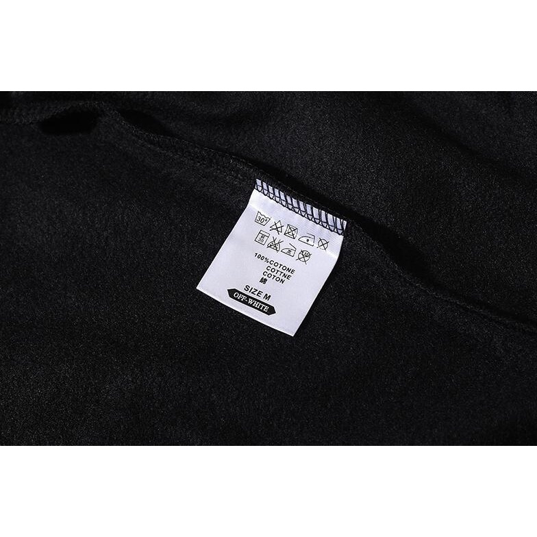 Áo Khoác off-white Có Nón Chất Liệu Cotton In Họa Tiết Thời Trang Cho Nam Nữ