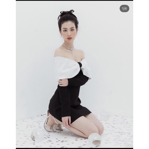 Váy nơ trễ vai M 🌸