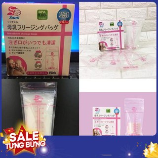 Túi trữ sữa Sami Nhật Bản Hộp 50 Túi - 250ML