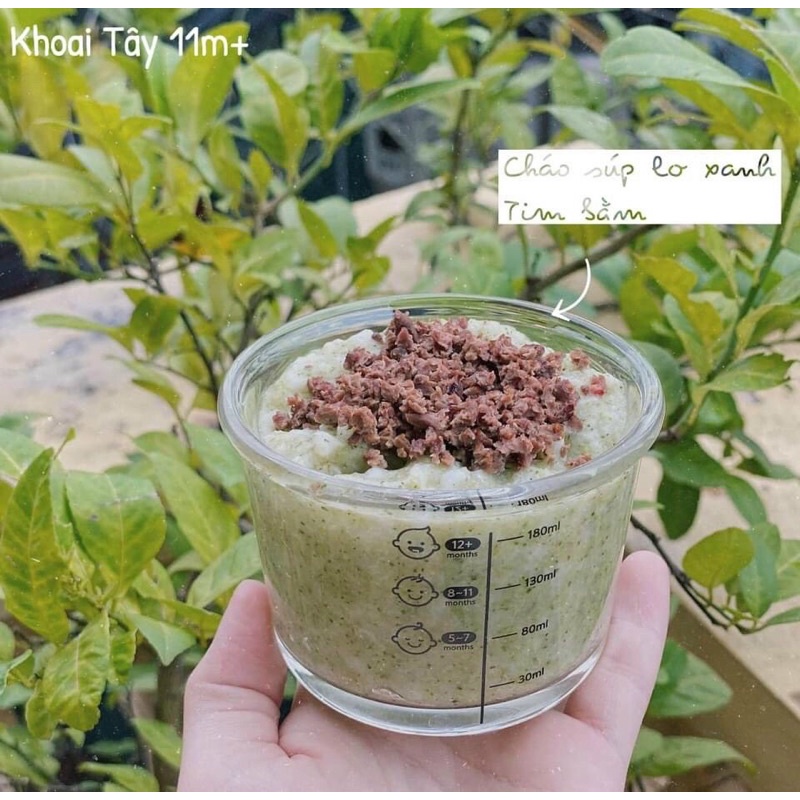 Hũ thuỷ tinh đựng thức ăn cho bé có chia vạch 230ml