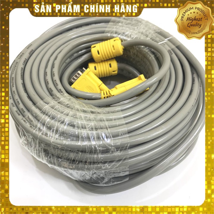 Dây VGA chính hãng (Xả Kho) DÂY VGA 30m XÁM ARIGATO  ĐẢM BẢO CHẤT LƯỢNG.DVXA7