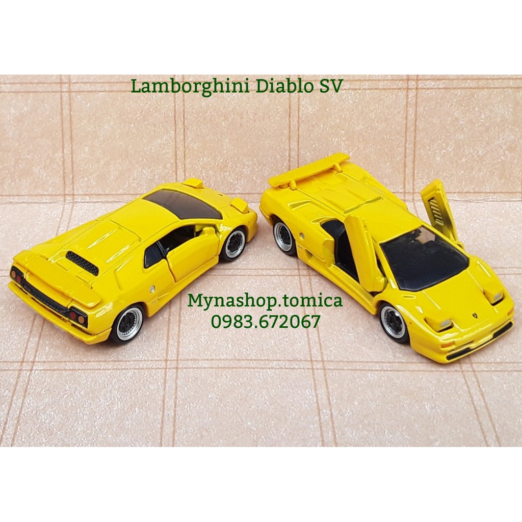 Đồ chơi mô hình tĩnh xe tomica premium, No.15 Lambor Diablo SV