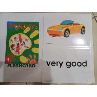 Flashcard Fingerprint 1 (A5 in 2 mặt) ép plastic