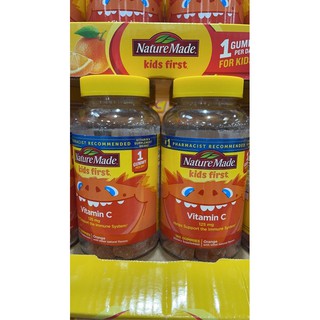 kẹo vitamin c của Mỹ cho bé nature made kids first 180 viên