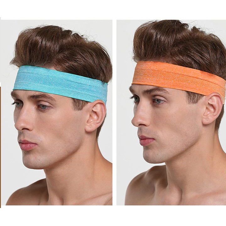 Băng đô thể thao headband cotton đeo trán thấm chặn mồ hôi chống trượt bản 5cm BD1meomeo