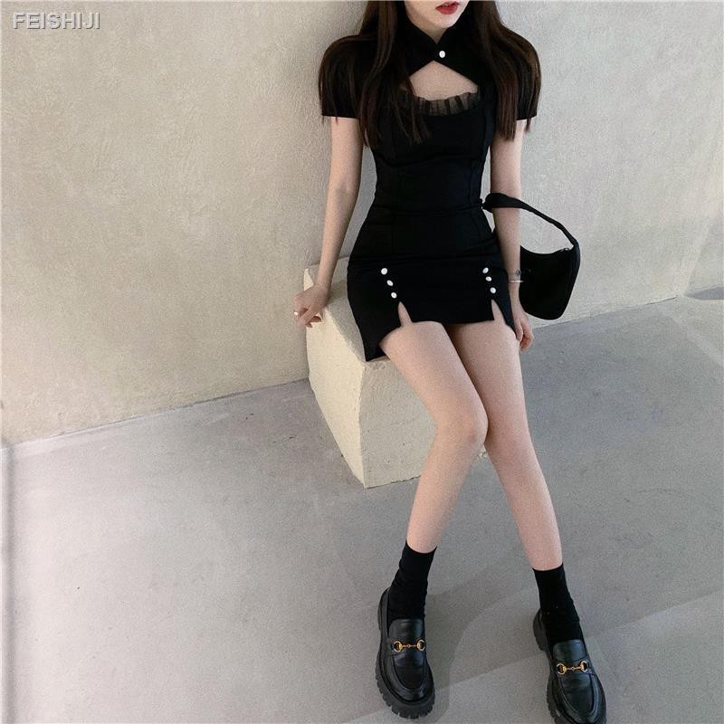 Đầm Sườn Xám Ngắn Tay Ôm Dáng Gợi Cảm Dành Cho Nữ 2020