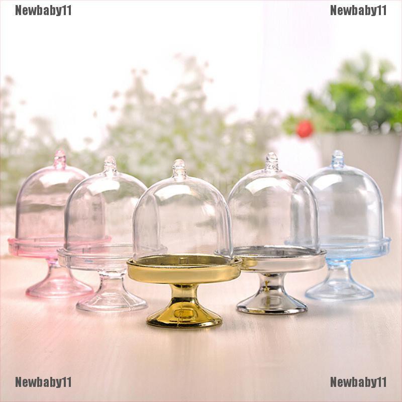 Set 2 Khay Nhựa Trong Suốt Đựng Kẹo / Quà Cưới