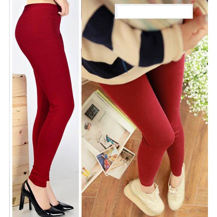 Quần legging nữ siêu dày cao cấp 2 túi xéo | BigBuy360 - bigbuy360.vn