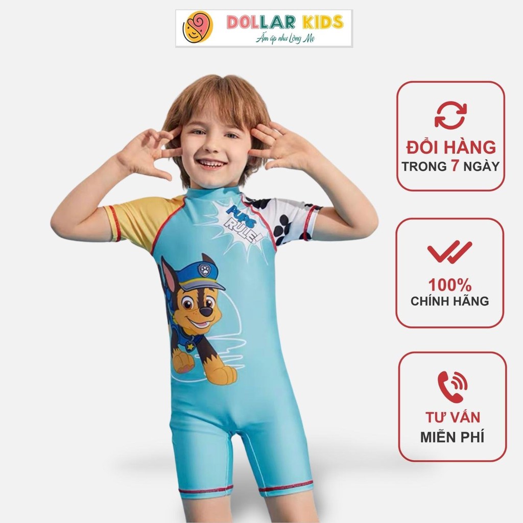 Đồ Bơi Bé Trai Size Đại Dollar Kids Cho Bé Từ 10kg đến 46kg