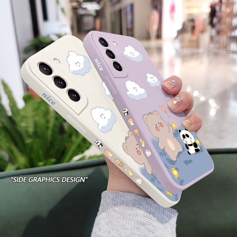 Ốp Điện Thoại Mềm Hình Gấu Trúc Cho Samsung Galaxy S21 S20 FE Ultra Plus