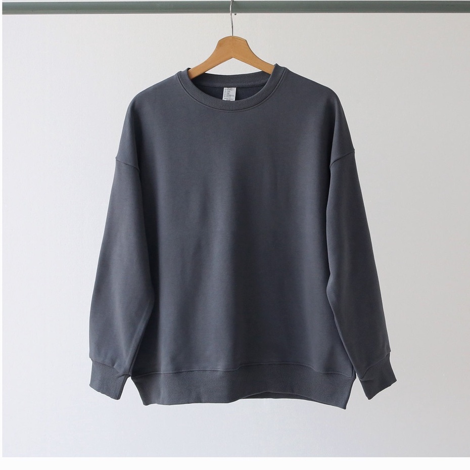 Áo Sweater Nam Nữ  Áo Nỉ Nam Trơn Unisex Form Rộng WTT01