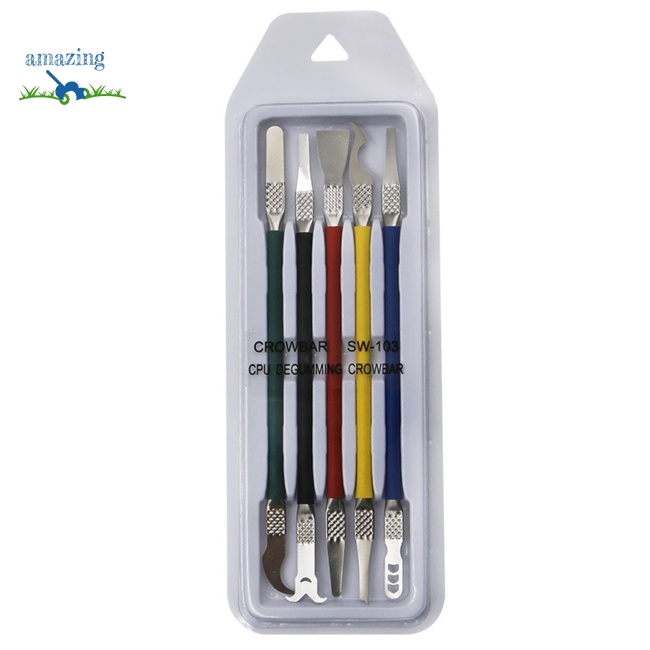 Set 5 Dụng Cụ Tháo Chip Ic Mỏng Tháo Rời Linh Hoạt Cho Cpu Điện Thoại / Máy Tính Bảng / Máy Tính Bảng
