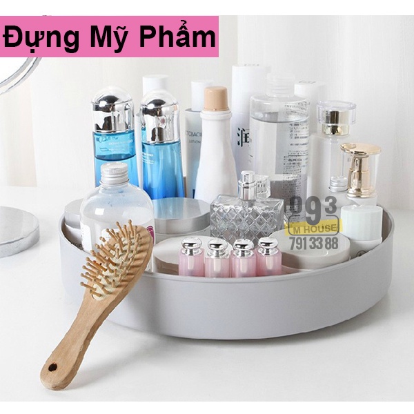 Kệ Xoay Đa Năng Xoay 360 Độ, Kệ Đựng Gia Vị Nhà Bếp, Kệ Đựng Đồ Nhà Tắm