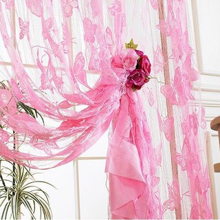 Rèm cửa sợi chỉ dệt hình bướm sang trọng