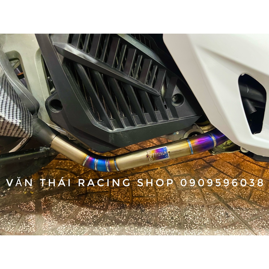 Cổ titan pô Zin cho các dòng xe Vario/SHVN/Airblade 100% Titan tản nhiệt nhanh