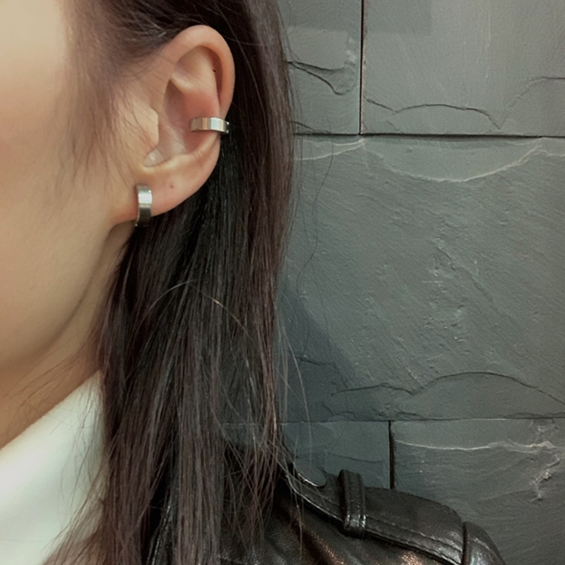 Khuyên vành tai dạng kẹp 2 màu sắc phong cách Hàn Quốc thời trang