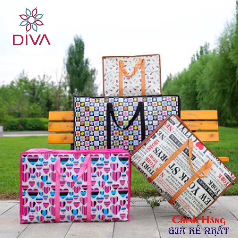 (Ship Hoả Tốc) Túi bạt dứa đựng đồ dùng chăn màn chống nước siêu dai nhiều kích thước 50 .60 .70.80 cm