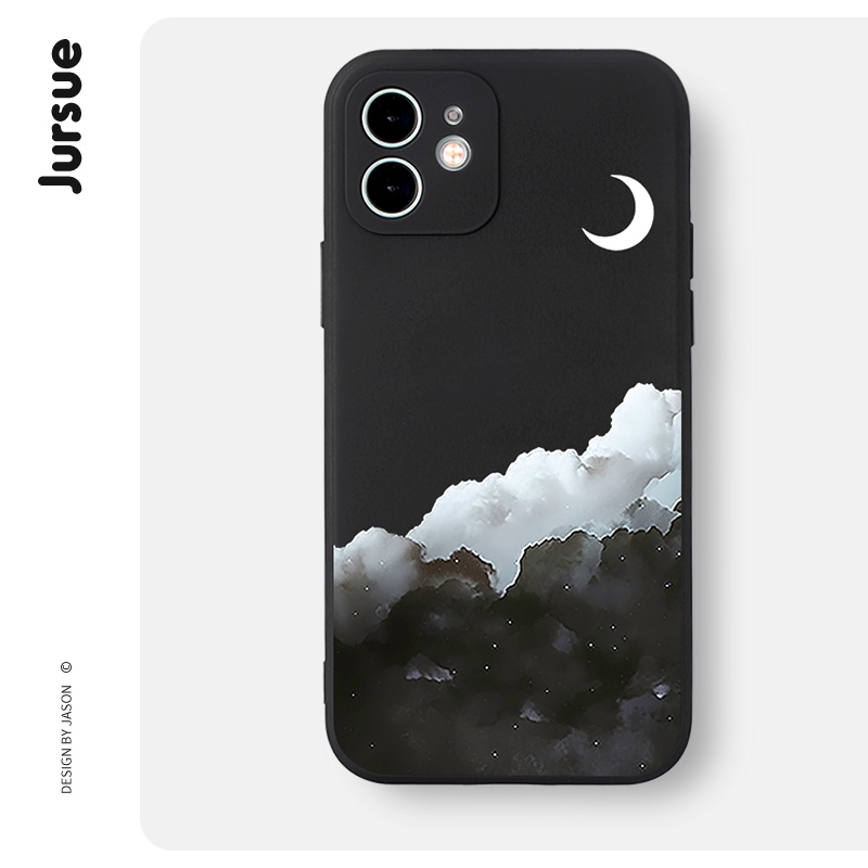 Ốp lưng JURSUE hoạt hình cặp đôi dễ thương đẹp ngộ nghĩnh Compatible for iPhone 14 13 12 11 Pro Max SE 2020 X XR XS 8 7 ip 6S 6 Plus kute XYH449