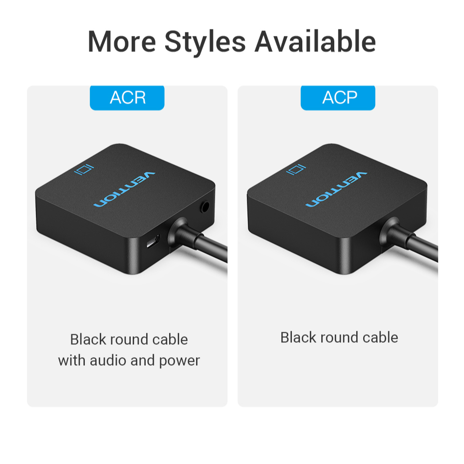 Bộ chuyển đổi VENTION từ Hdmi sang Vga với âm thanh kỹ thuật số HD 1080p cho Pc/Laptop/Máy tính bảng/Ps4