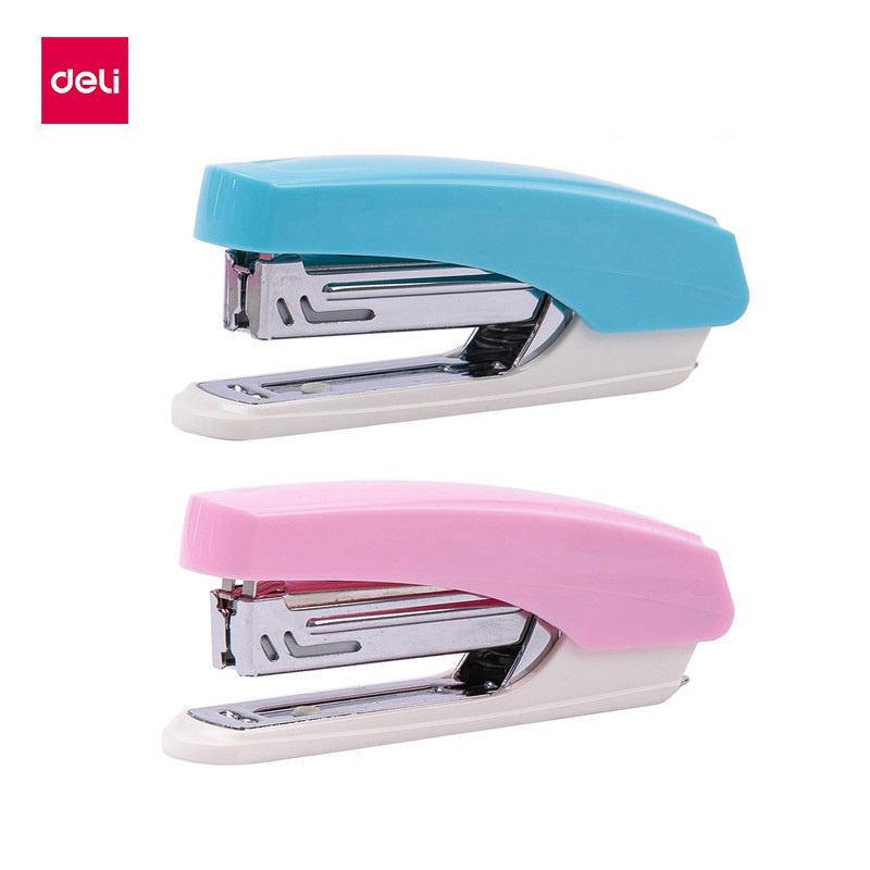 Deli Bộ 15 Tấm Bấm Ghim Bằng Kim Loại Màu Xanh Lam Hồng Dành Cho Văn Phòng Trường Học