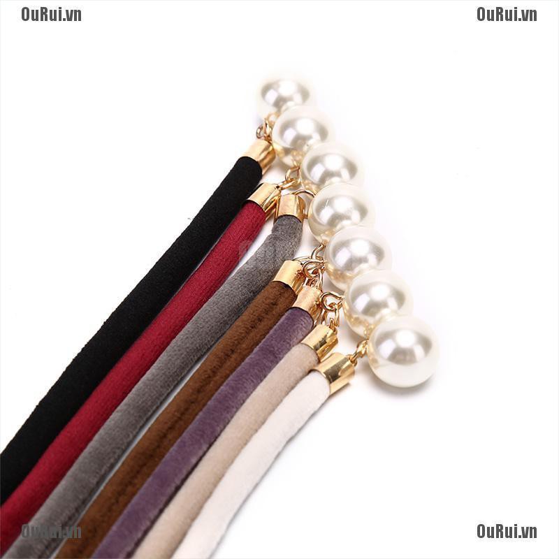 Thắt Lưng Dây Tua Rua Thắt Nút Đính Ngọc Trai Phong Cách Vintage