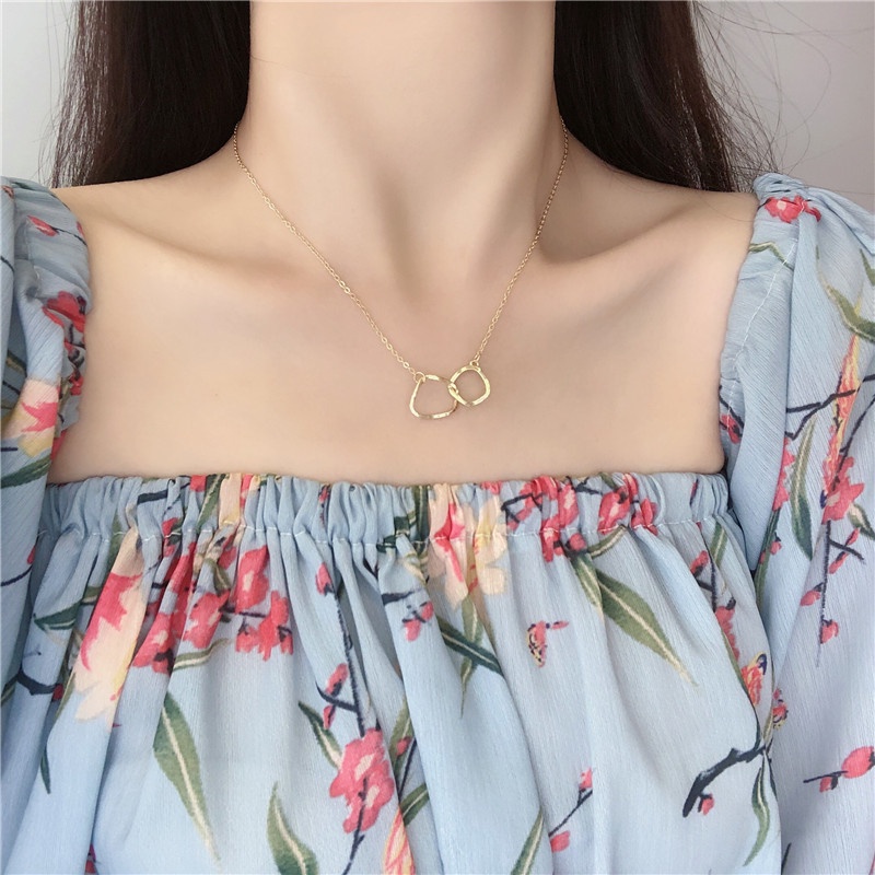 Vòng cổ Bạc s925 Mặt Tròn Đơn Giản Thời Trang Dành Cho Nữ