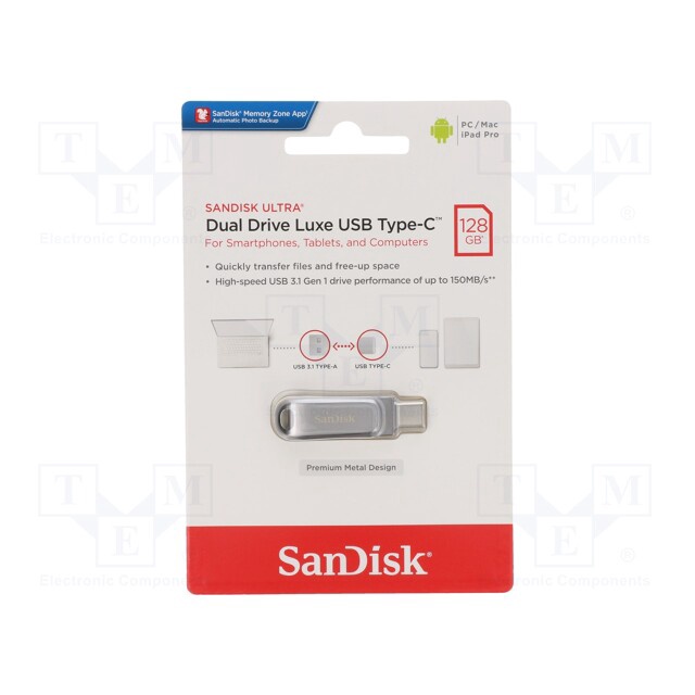USB 3.1 Sandisk Ultra Dual Drive Luxe OTG Type-C DDC4 512GB 1TB