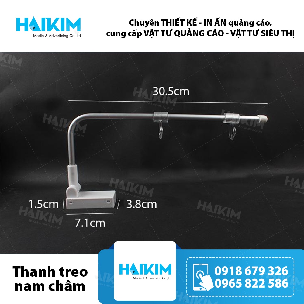Khung treo bảng tên, tay treo phân vùng, thanh treo nam châm, thanh treo siêu thị - KHÔNG BAO GỒM KHUNG SIÊU THỊ - C8