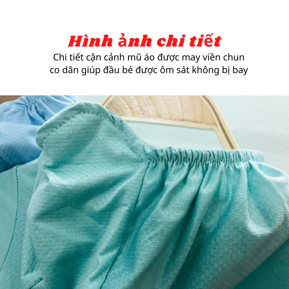 Áo chống nắng toàn thân cho bé gái FUHA, áo khoác nắng chất liệu vải thông hơi cao cấp