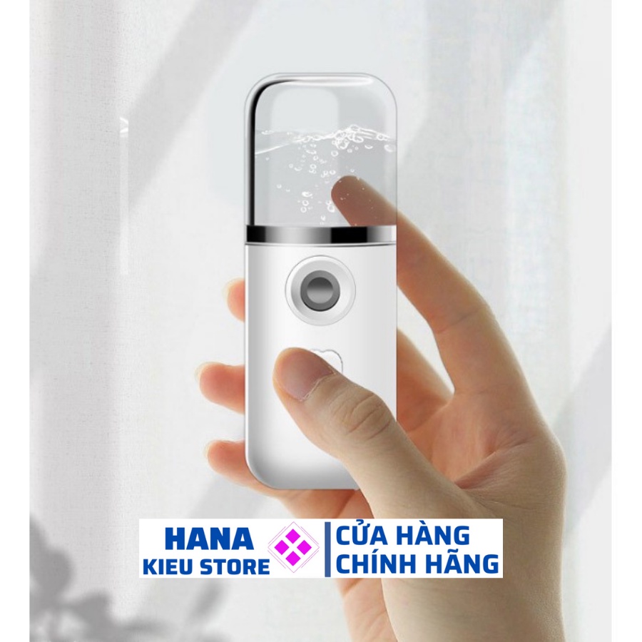 Máy phun sương xông hơi nano mini cầm tay cấp ẩm siêu tiện dụng Hana Kieu