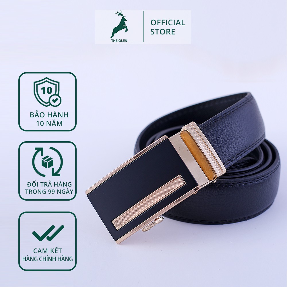 Thắt lưng nam thời trang hàn quốc - Dây lưng nam cao cấp 2021 da PU bảo hành 10 năm THE GLEN TG120