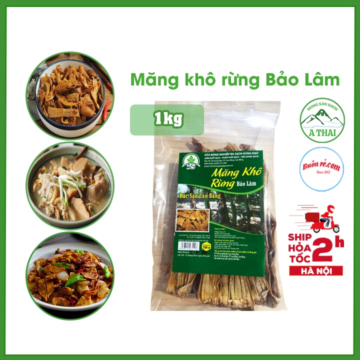 Măng khô rừng Bảo Lâm ngon, sạch, không chất bảo quản - Đặc sản Cao Bằng 00024