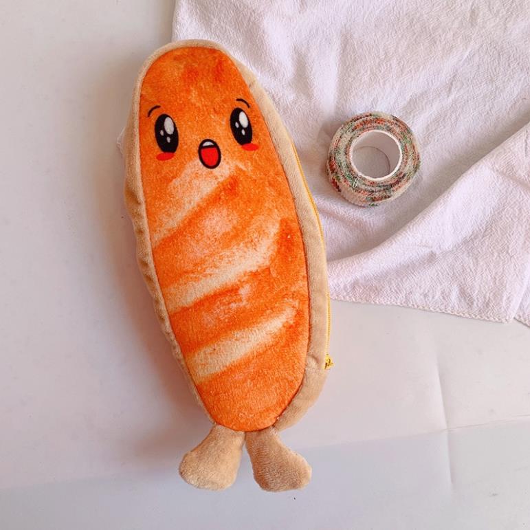Bóp Viết Hình Bánh Mì Nướng Dễ Thương Sáng Tạo, cute, túi , hộp đựng bút.