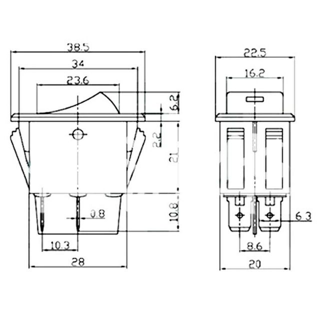 Công tắc đèn sương mù 12v 35a cho ô tô