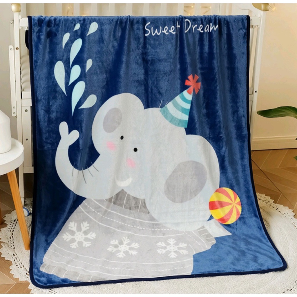 Chăn lông tuyết mềm mịn dễ thương cho bé (KT: 100x140cm)
